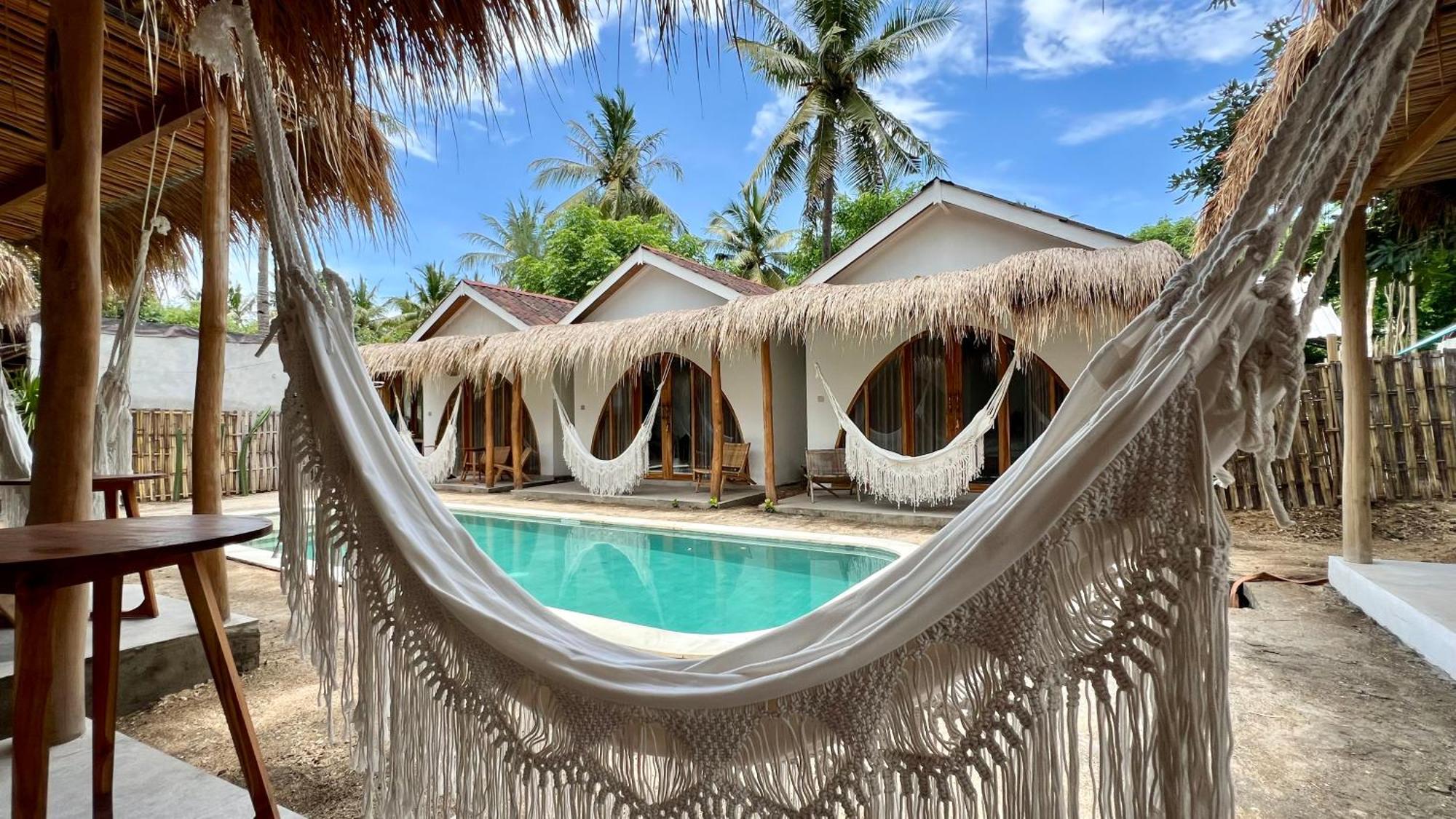 Rumah Canaria Bungalow Gili Trawangan Kültér fotó