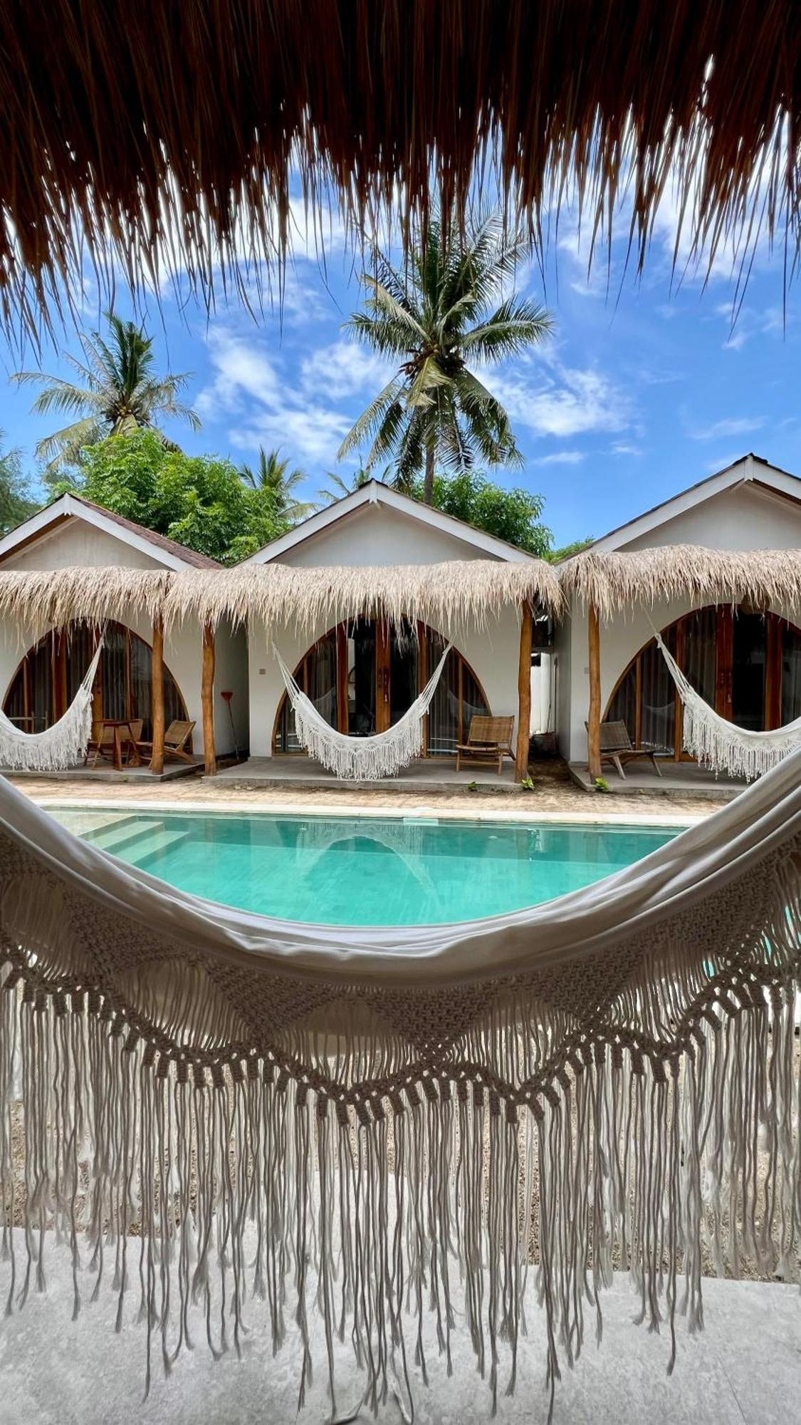 Rumah Canaria Bungalow Gili Trawangan Kültér fotó