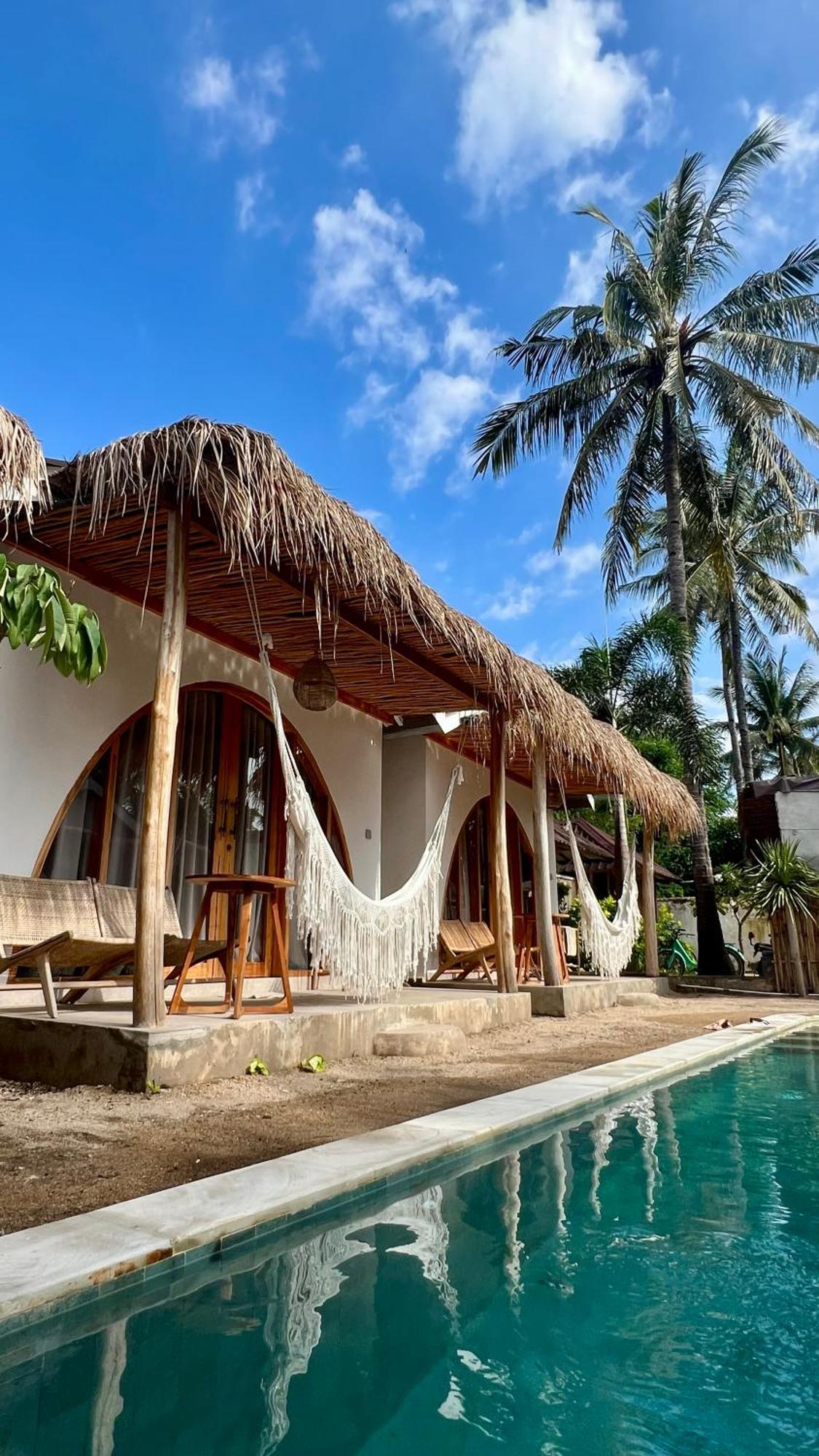 Rumah Canaria Bungalow Gili Trawangan Kültér fotó