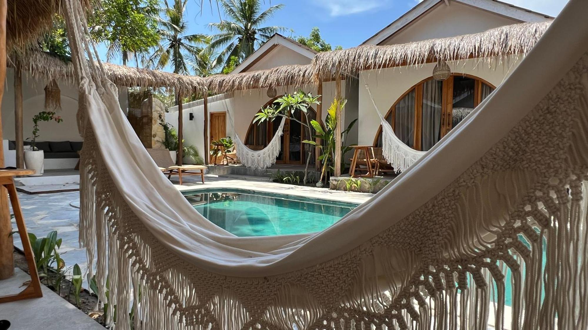 Rumah Canaria Bungalow Gili Trawangan Kültér fotó