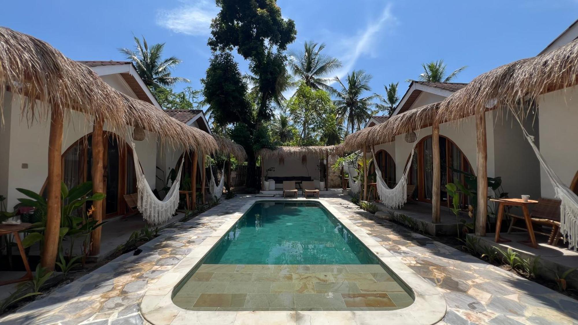 Rumah Canaria Bungalow Gili Trawangan Kültér fotó